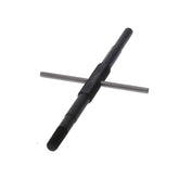 Close-up of pliers showing chamfered edge and knurled grip